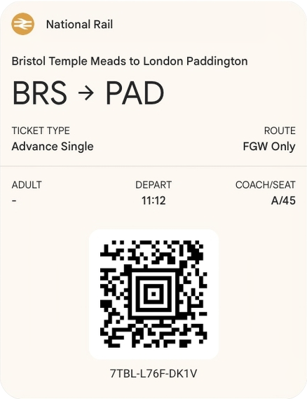 Google Wallet pass preview
