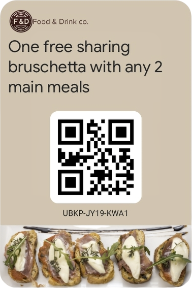 Google Wallet pass preview