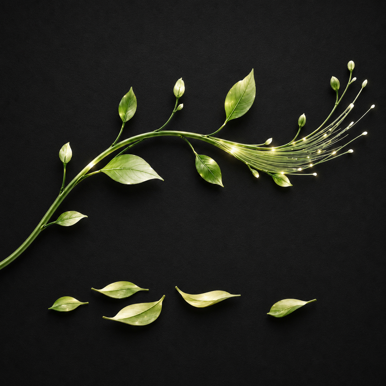 dead leaves falling from vine