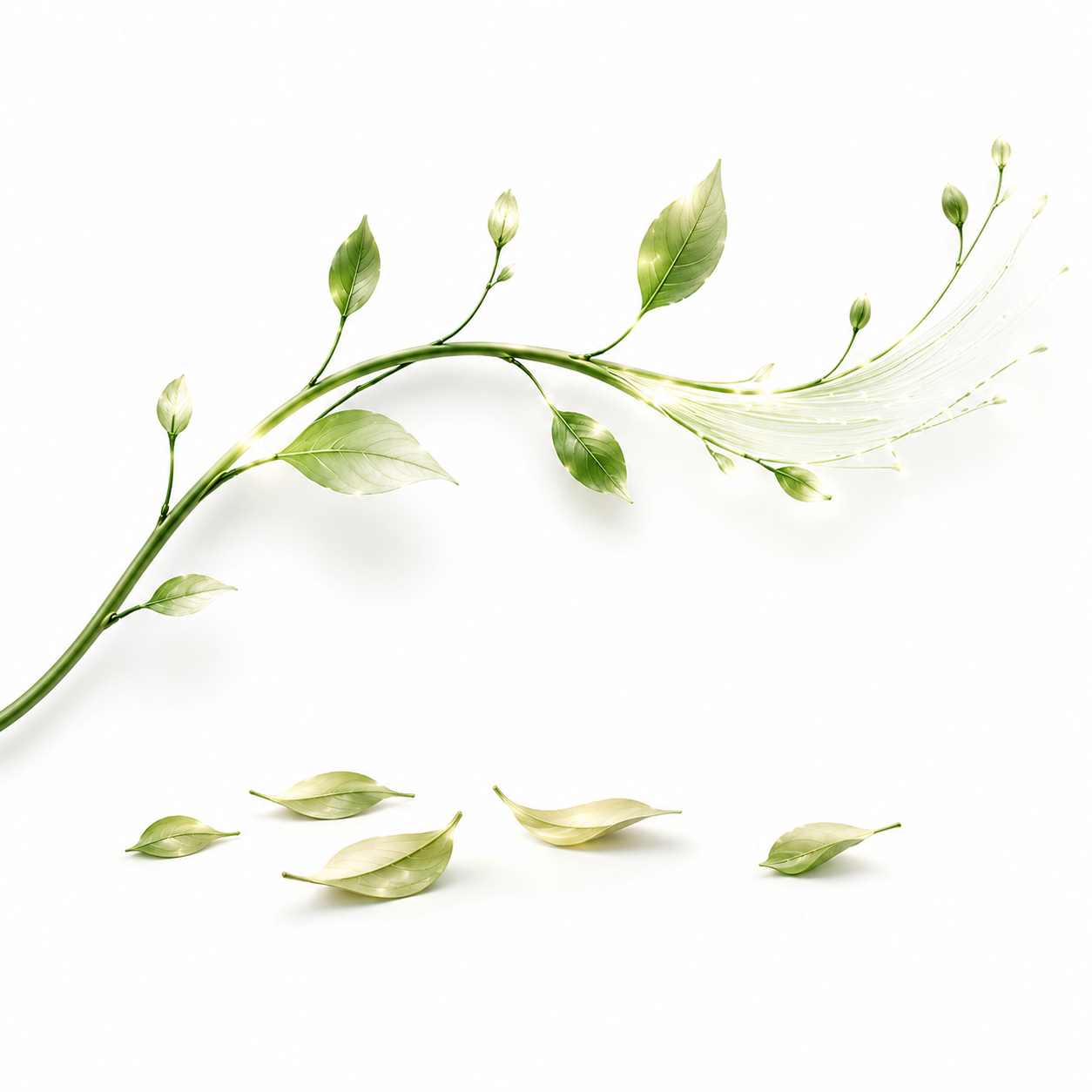 dead leaves falling from vine