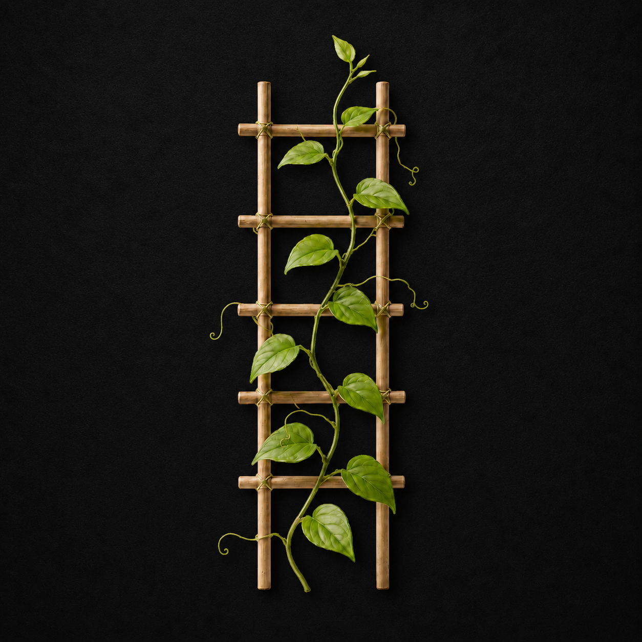 vine growing on trellis