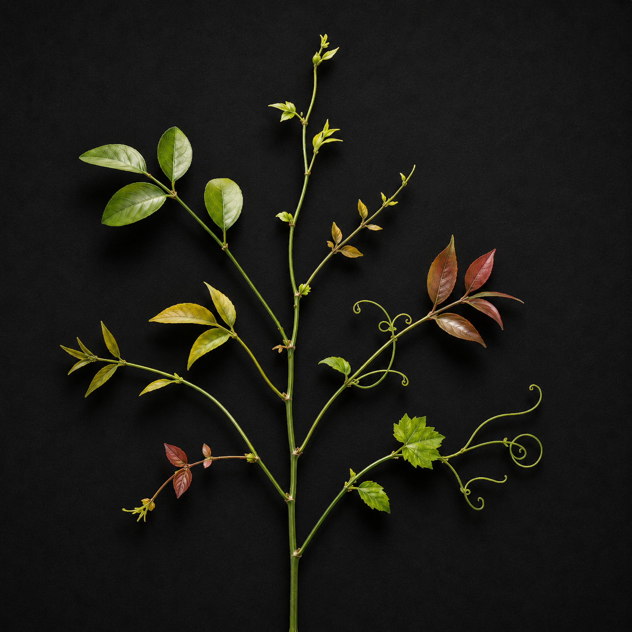 Plant with many different leaves