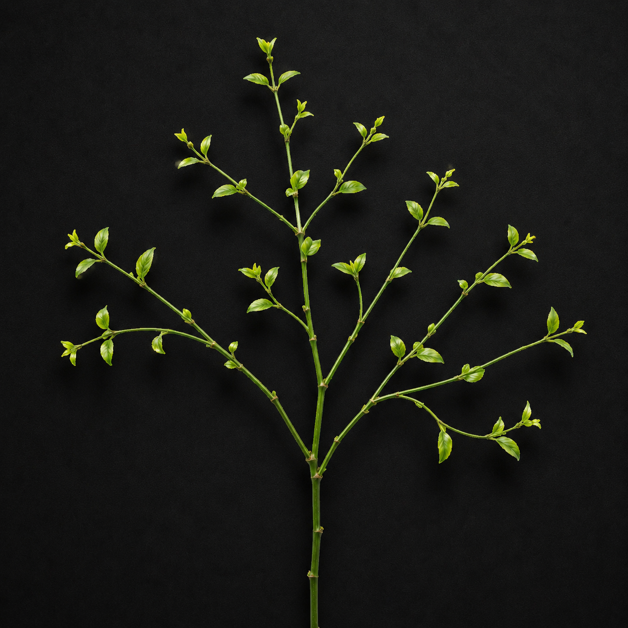 Plant stem with many shoots