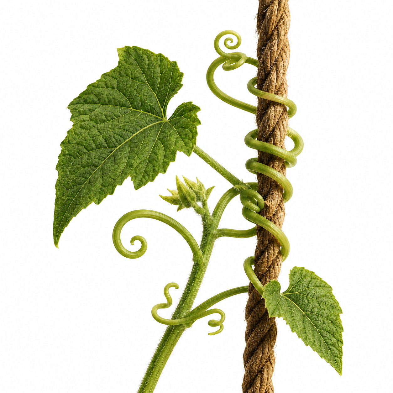 vine tighlty gripping a rope